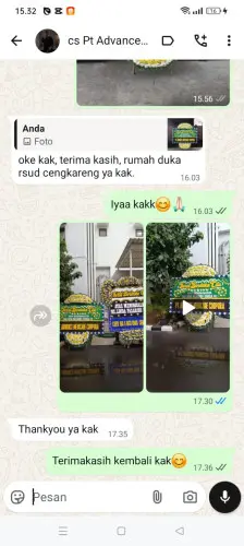 Testimonial Papan Bunga Pernikahan ciparahu