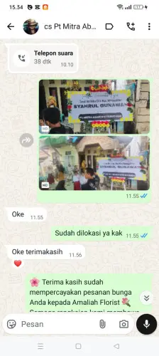 Testimonial Papan Bunga ciparahu
