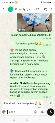 Testimonial Standing Flower ciparahu